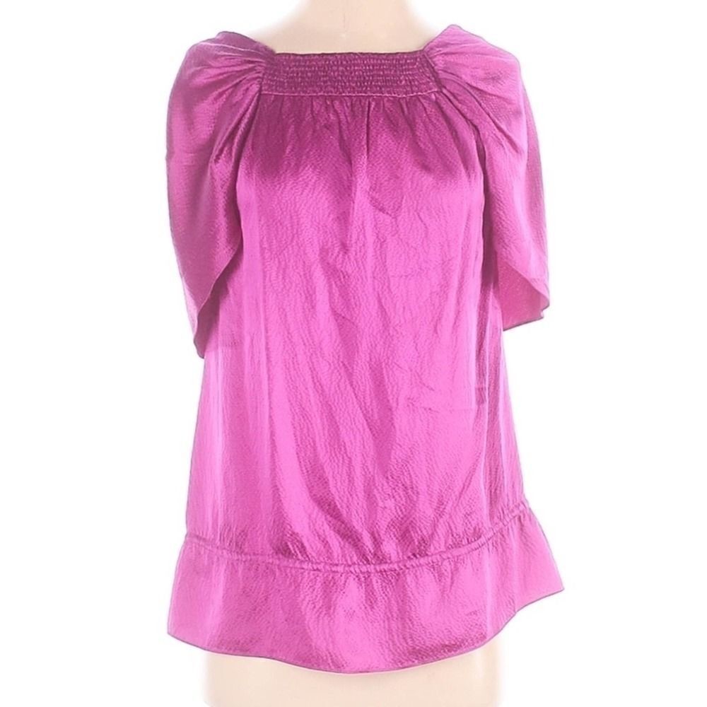 BCBGMAXAZRIA Women's‎ 100% Silk Pink Blouse Size XS
